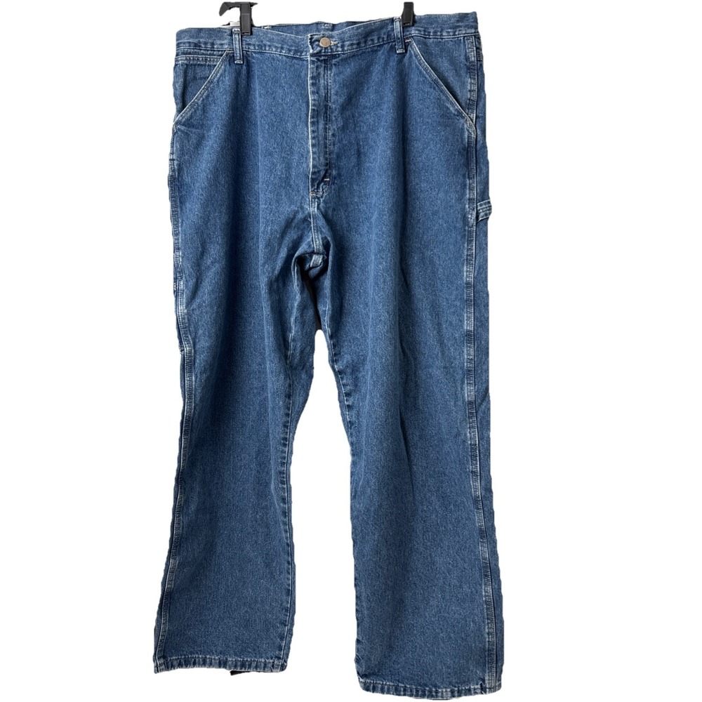 Wrangler Carpenter 5 Pocket Medium Wash Blue Denim Jeans 40x30